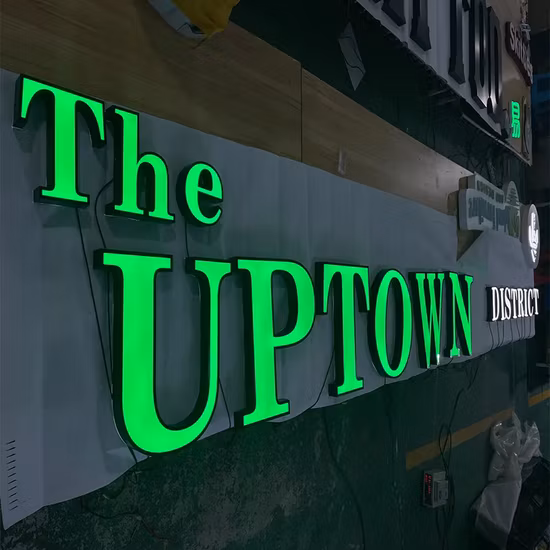 Китайская фабрика на заказ водонепроницаемый открытый бизнес с подсветкой светодиодный канал буквенная реклама 3D акриловые слова логотип магазина металлические буквы знак коммерческие вывески