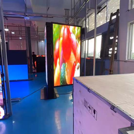 Светодиодный дисплей Передняя панель обслуживания Открытый двусторонний светодиодный шкаф Наружный светодиодный дисплей Простота обслуживания